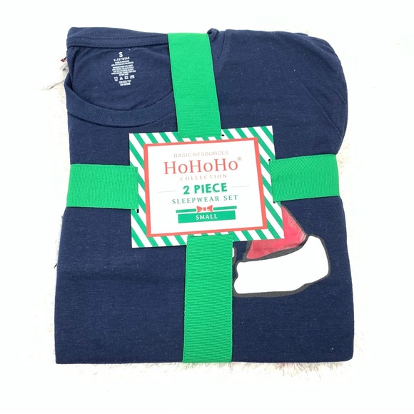 Men’s 2-Piece Holiday Sleepwear Set Basic Resources Hohoho Collection New - Picture 2 of 7